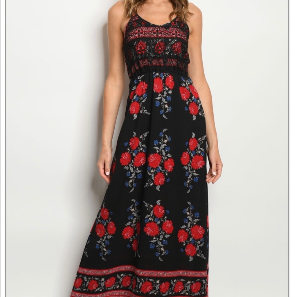 Gorgeous long with rose 🌹 dress